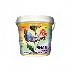 Краска - Эмаль акриловая для радиаторов окон и дверей, полуглянцевая